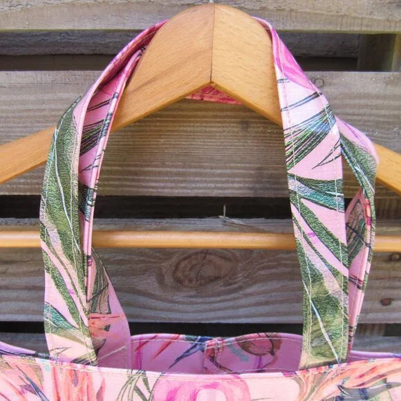 RETIRED Consuela Grab "N" Go Brynn Flamingo Tote (14x14) - Picture 2 of 7